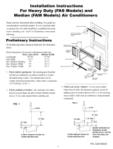 Frigidaire FAM18EQ2A1 Installation guide