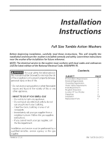 Frigidaire LTF2140ES3 Installation guide
