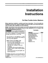 Frigidaire GLTF2070CS0 Installation guide