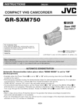 JVC GR-SXM750US Owner's manual