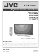 JVC HD-61Z585 Owner's manual