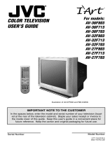 JVC AV-36F713 Owner's manual