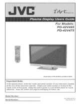 JVC PD-42V485 Owner's manual