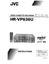 JVC HR-VP636U Owner's manual