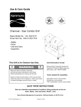 Kenmore Gas Grill 122.1643101 User manual