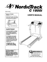 NordicTrack C 1800i User manual