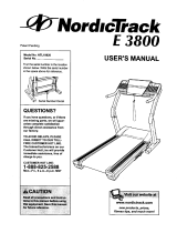 NordicTrack E 3800 User manual