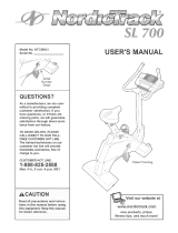 NordicTrack SL 700 User manual