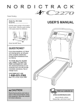 NordicTrack C2270 Treadmill User manual