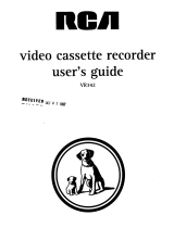 RCA VR342 User manual