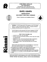 Rinnai RHFE-1004FA Owner's manual