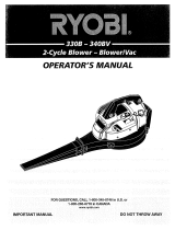 Ryobi 340BV Owner's manual