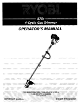Ryobi 41CD875A034 Owner's manual