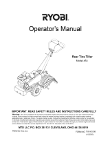 Ryobi 454 Owner's manual