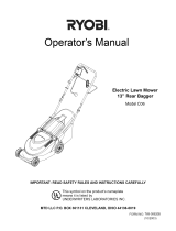 Ryobi 18A-C06-734 Owner's manual