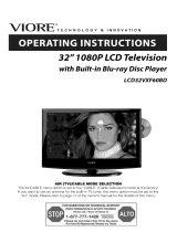 VIORE LCD32VXF60BD Owner's manual