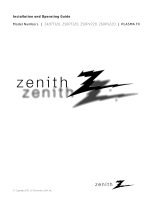 Zenith Z50PT320 Owner's manual
