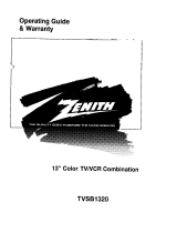 Zenith TVSB1320 Owner's manual