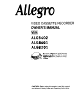 Zenith ALGB201 Owner's manual
