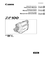 Canon ZR100 Owner's manual