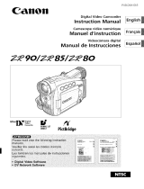 Canon ZR80 Owner's manual