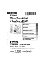 Canon A540 Owner's manual