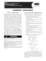 Carrier 25HPA336A0030010 Installation guide