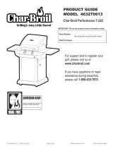 Char-Broil Gourmet T-22D Owner's manual