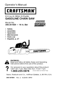 Craftsman 35182 - 18 in. 40 CC 2 Cycle Gas Chain Saw Owner's manual