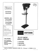 Craftsman 113213780 Owner's manual