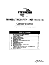 Tecumseh TH098SA Owner's manual