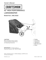 Craftsman 24222 - 42 in. High Speed Sweeper Owner's manual