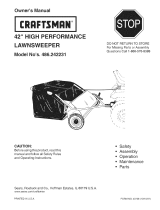 Craftsman 24222 - 42 in. High Speed Sweeper Owner's manual