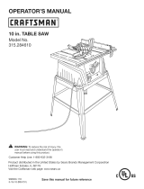 Craftsman 315284610 Owner's manual