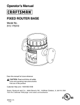 Craftsman 315175310 Owner's manual