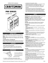 Craftsman ProSeries 115820 Owner's manual