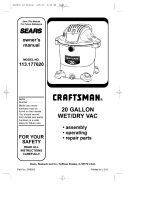 Craftsman 113177630 Owner's manual