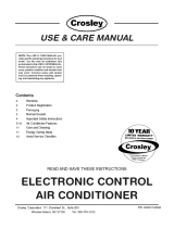 Crosley CAE12ESRA Owner's manual