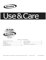 Crosley CAHE12ERR410A14 Owner's manual