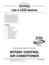 Crosley CAE10M11 Owner's manual