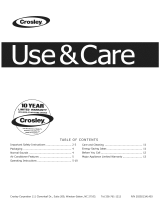 Crosley CAE10ESRR410A20 Owner's manual