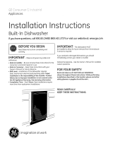 GE PDW1860N00SS Installation guide
