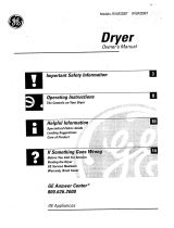 GE DVLR223ET0WW Owner's manual