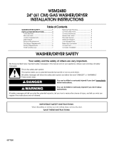 GE WSM2480TAAAA Installation guide