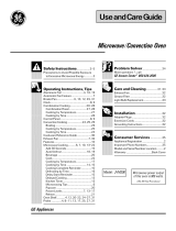 GE JVM290 User manual