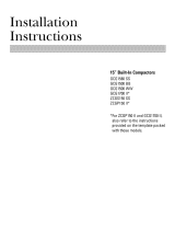 GE GCG1500L0BB Installation guide