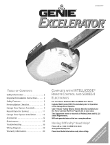 Genie Excelerator Garage Door Opener User manual