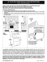 Frigidaire TEF317AWC Installation guide