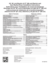 Kenmore WET4124HW0 Installation guide