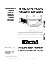 Kenmore 72162644200 Installation guide